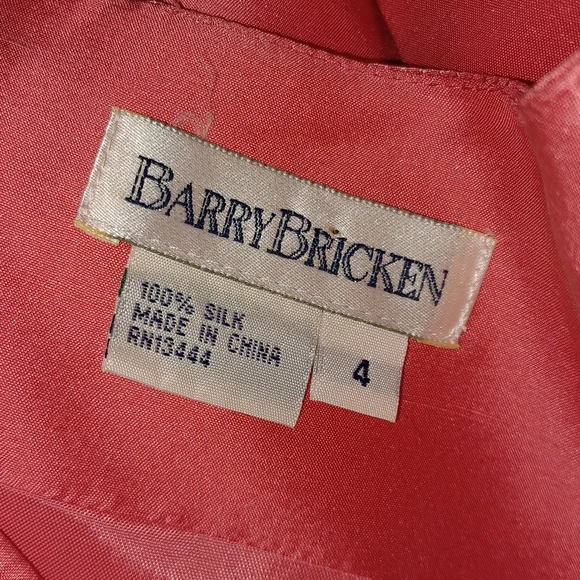 Vintage Silk Barry Bricken Dress - Picture 7 of 7